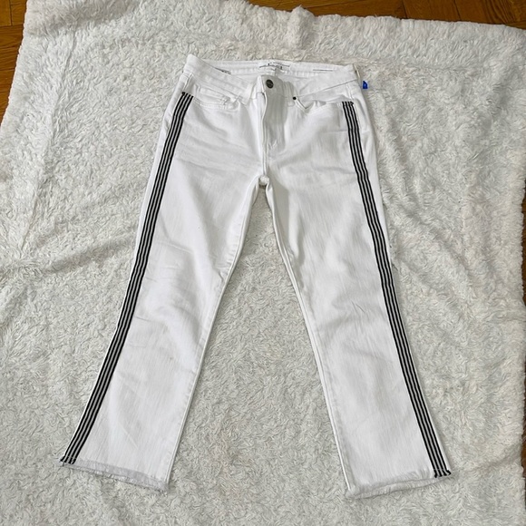 Velvet White Ankle Cropped Jeans - Picture 7 of 15